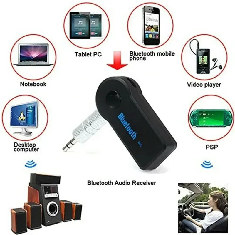 2 in 1 Wireless Bluetooth 5.0 Receiver Adapter 3.5Mm Jack for Car Music Audio Aux A2Dp Headphone Reciever Handsfree