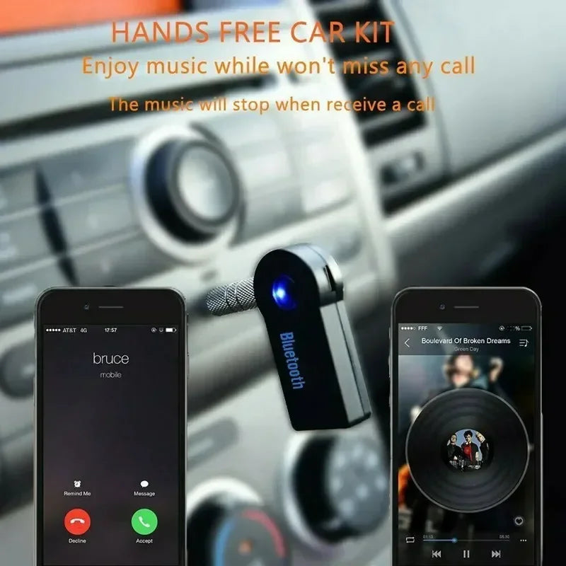 2 in 1 Wireless Bluetooth 5.0 Receiver Adapter 3.5Mm Jack for Car Music Audio Aux A2Dp Headphone Reciever Handsfree