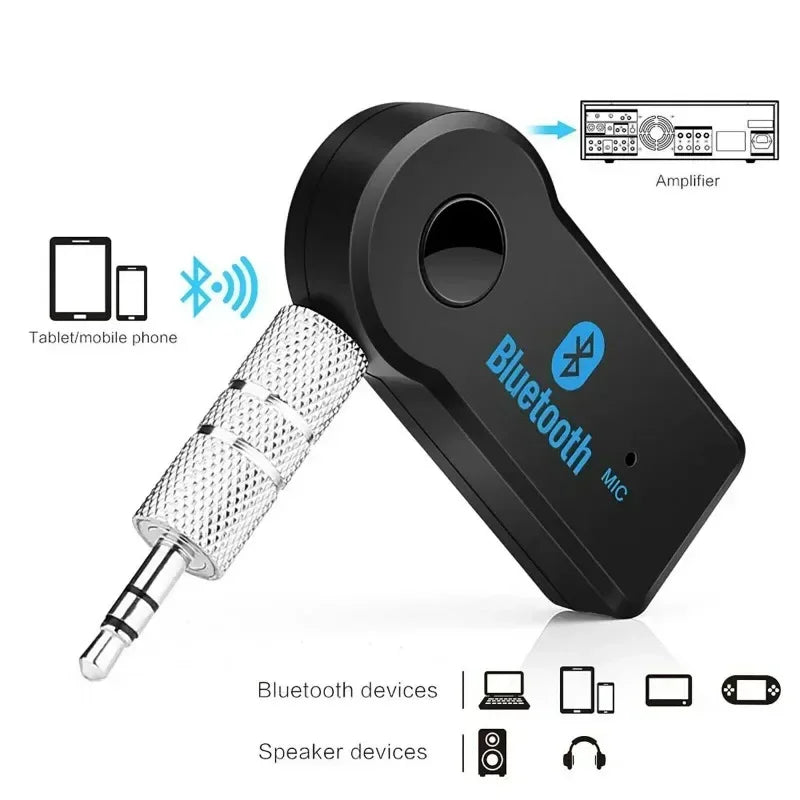 2 in 1 Wireless Bluetooth 5.0 Receiver Adapter 3.5Mm Jack for Car Music Audio Aux A2Dp Headphone Reciever Handsfree