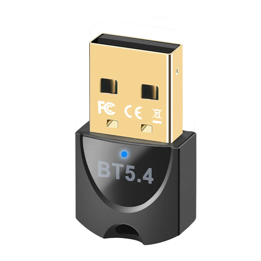 USB Wireless Bluetooth Adapter Bluetooth 5.4 for PC Dongle Adaptador Wireless Mouse Keyborad Music Audio Receiver USB Transmitt