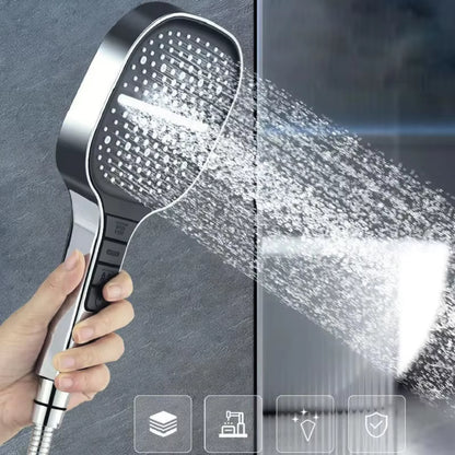 Large Shower Head 7 Modes Adjustable Shower Head Bathroom High-Pressure Water-Saving Shower Mixer Nozzles Bathroom Accessories