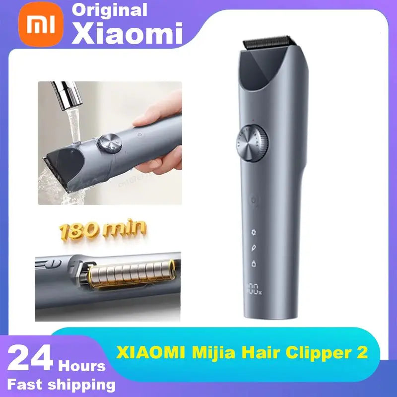 XIAOMI  Hair Clipper 2 Men Sideburns Electric Shaver Wireless Hair Cutting Trimmer Barber Cutter