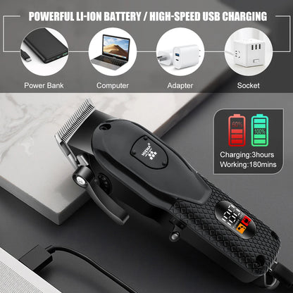 Hair Clipper Shaver Professional Electric Scissors Push Barber Shop Hair Trimmers Hair Cutting Machine Trimmer for Men
