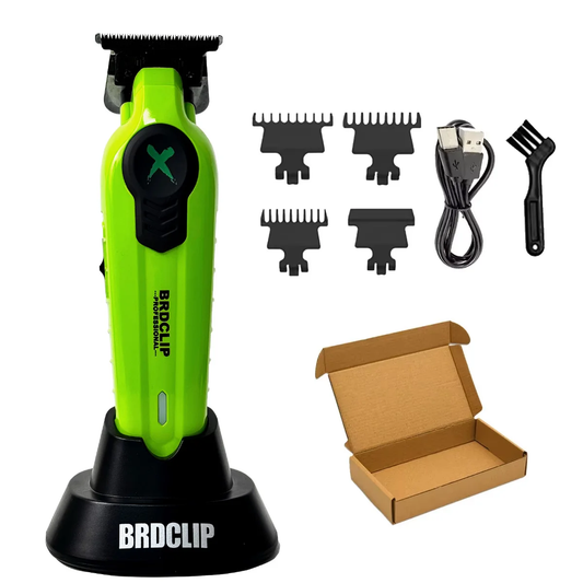 New 2025  FA1T Green Professional Hair Trimmer Barber Carving Gradient Finish Machine Electric Clipper with Charger Stand
