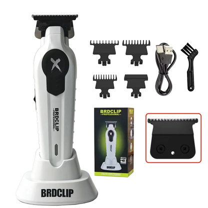 New 2025  FA1T Green Professional Hair Trimmer Barber Carving Gradient Finish Machine Electric Clipper with Charger Stand