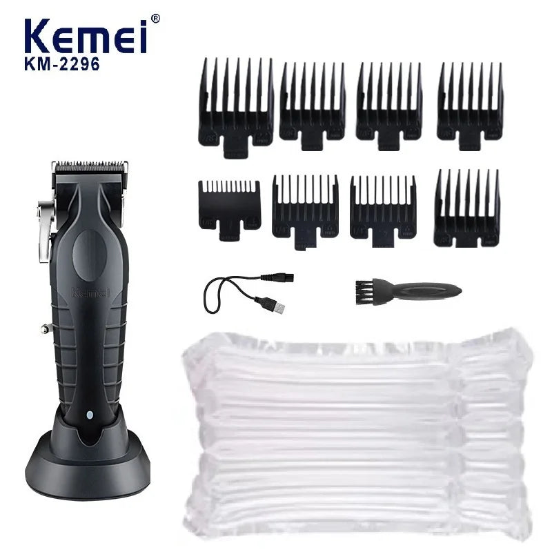 Professional Hair Clippers for Men Cord/Cordless Hair Cutting Kits Hair Beard Trimmer T Blade Barber Clippers KM-2296