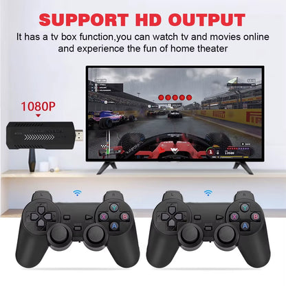 256G 58,000 Games GD10 plus Game Stick 4K HD Video Game Console 2.4G Double Wireless Controller Game Stick for N64/PSP/PS1/GBA