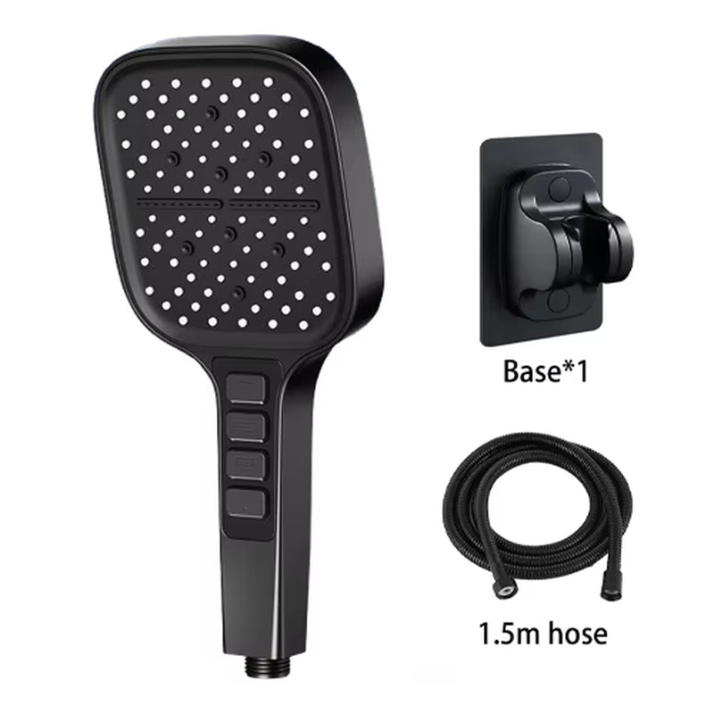 Large Shower Head 7 Modes Adjustable Shower Head Bathroom High-Pressure Water-Saving Shower Mixer Nozzles Bathroom Accessories