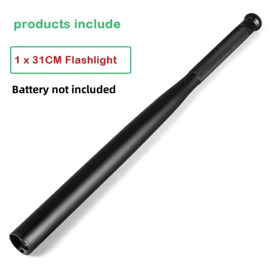 Baseball Bat LED Flashlight Waterproof Super Bright Baton Aluminium Alloy Torch for Emergency Self Defens Outdoor Lighting
