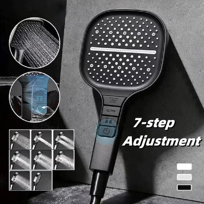 Large Shower Head 7 Modes Adjustable Shower Head Bathroom High-Pressure Water-Saving Shower Mixer Nozzles Bathroom Accessories